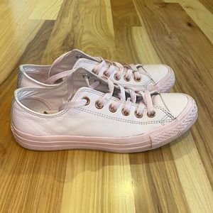 Pink Leather converse